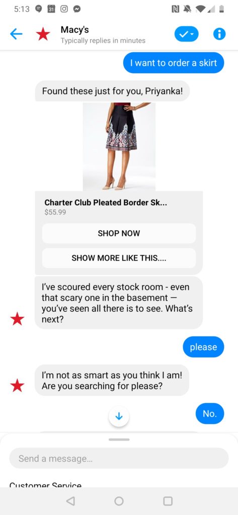 Macy's Chatbot