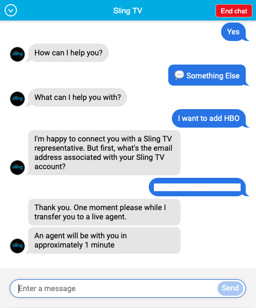 Sling Chatbot