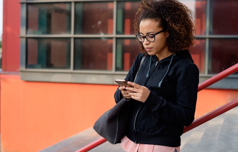 Women Using Self-Service with Intelligent Virtual Assistant