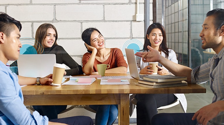 People sitting at table