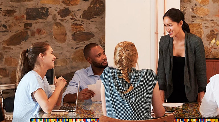 Group at conference table