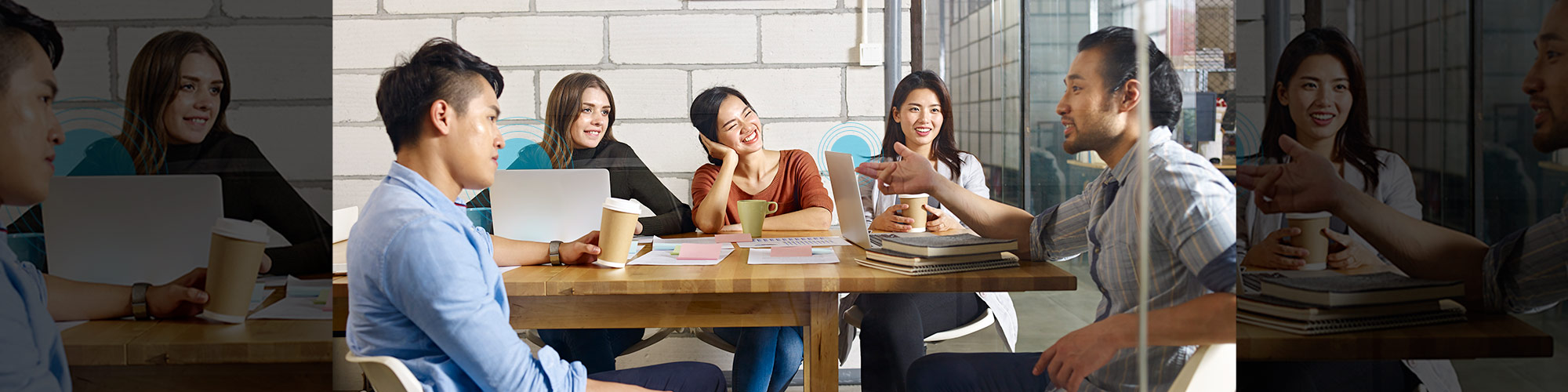 People sitting at table