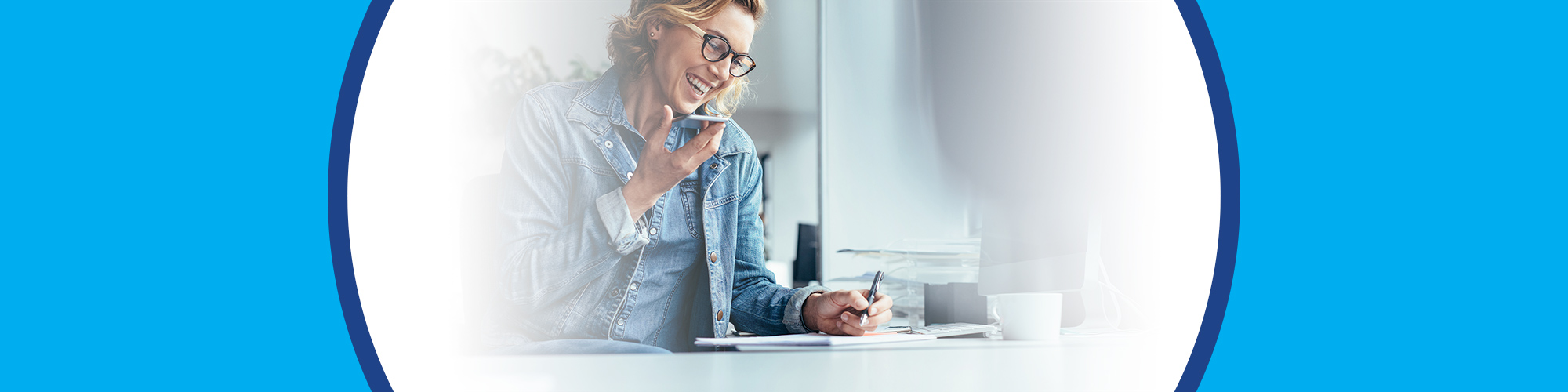 Woman talking on phone