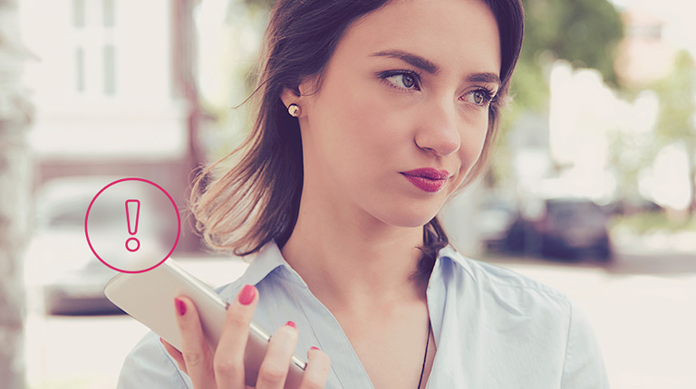 woman talking on phone