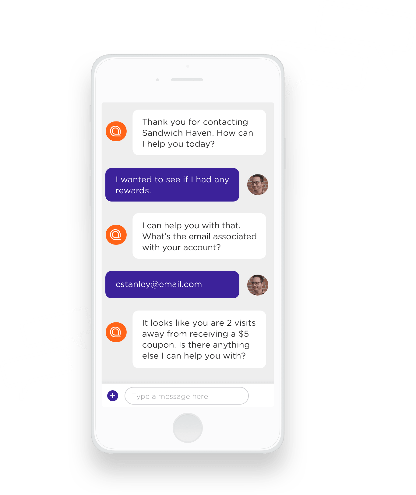 Text Conversation on Smartphone