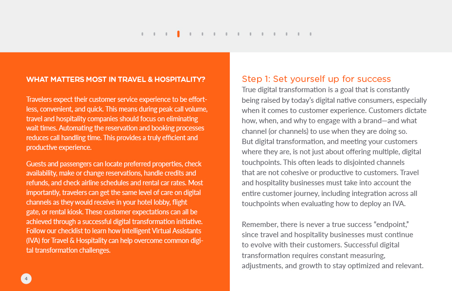 DX Checklist Travel & Hospitality p4