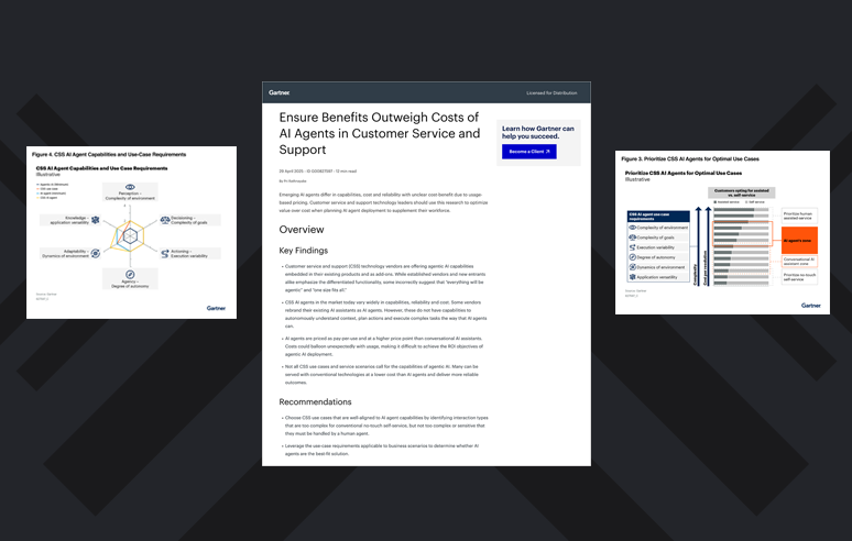 Ensure Benefits Outweigh Costs of AI Agents in Customer Service and Support
